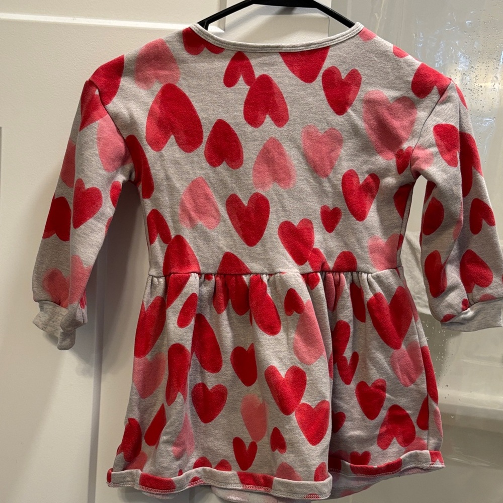 Carter's Red Heart Patterned Dress - Picture 3 of 3